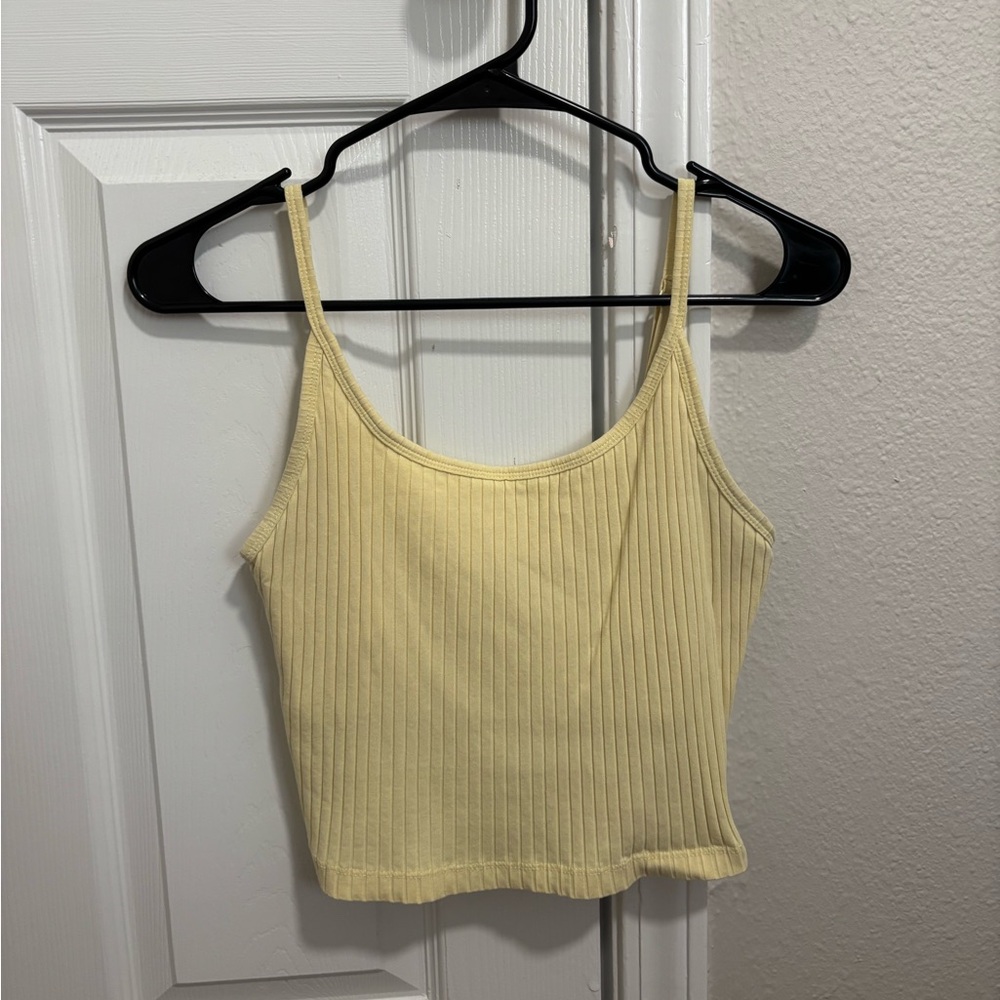 TWO old navy tank tops, black and yellow